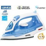 ORVICA UltraGlide Steam Iron/ Dry Iron -Energy Efficient, Pro-Steam technology, Infused ceramic soleplate (NonStick), Variable Temperature and Self clean function.
