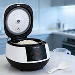 Silver Crest 5L Multifunction Electric Rice Cooker, Non-Stick Inner Pot, Large Capacity Smart Cooking Pot for Family Use